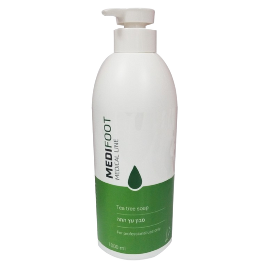 בקבוק לחיץ של 500 מ"ל סבון עץ התה של חברת מדיפוט.