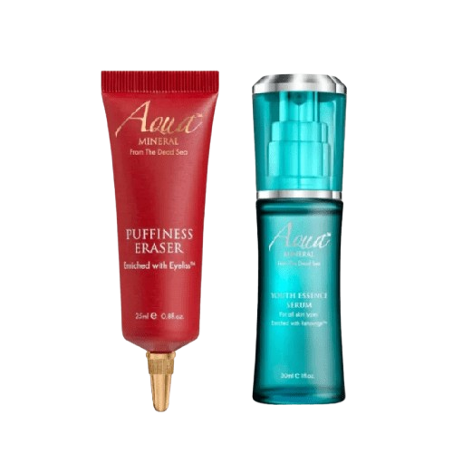 צמד משתלם קרם להעלמת נפיחות מתחת לעיניים + סרום מרוכז למתיחה