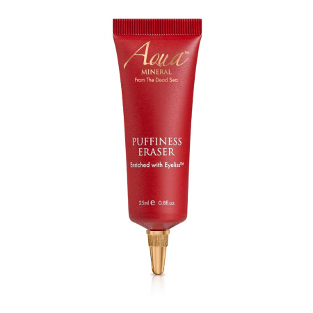 שפורפרת קטנה אדומה עם מכסה זהב  
 שמכילה 25 מ"ל של קרם 